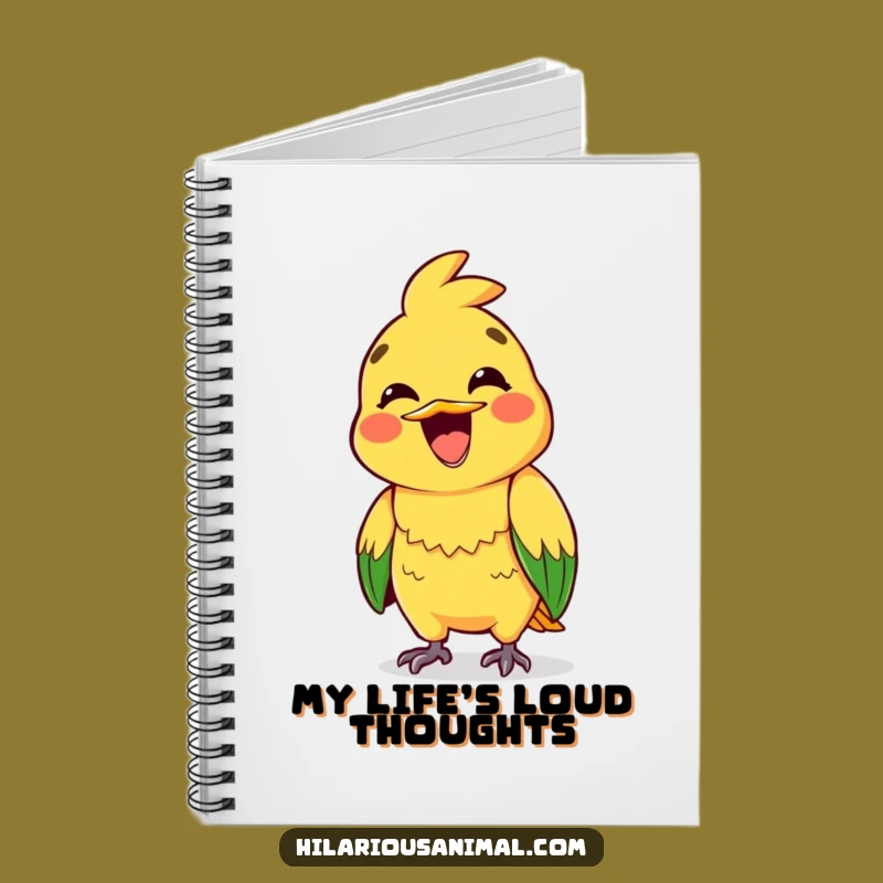 Funny Squawking Parrot Notebook: Jot Down Loud Ideas