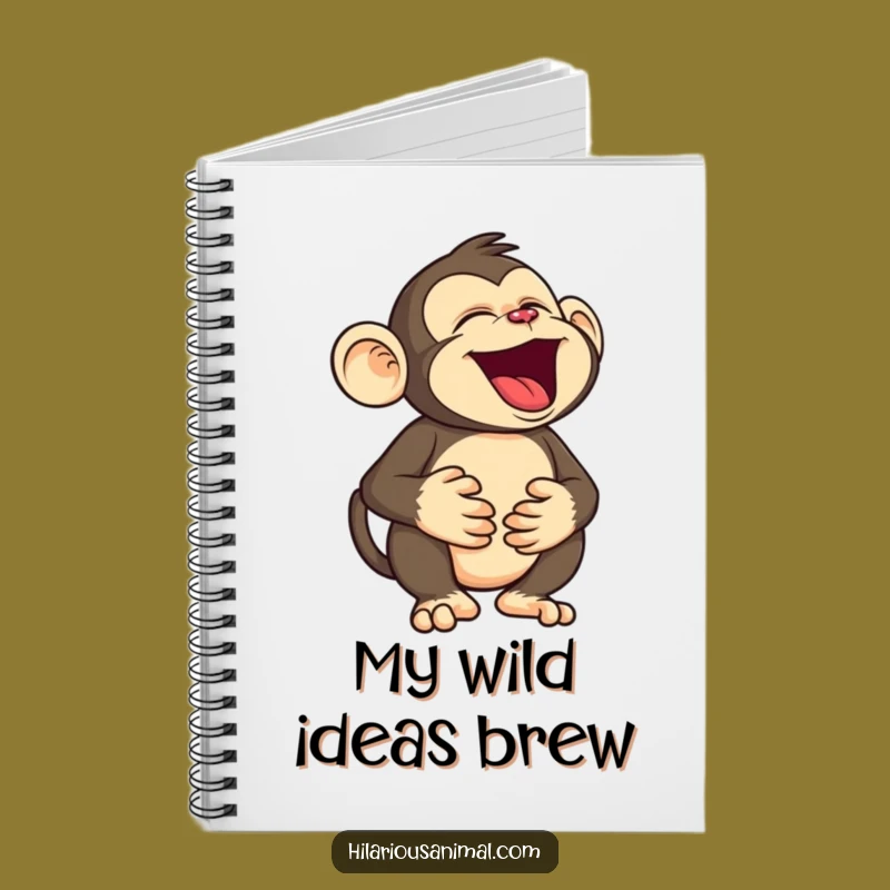 Funny Monkey Notebook: Belly-Laughing Character Journal for Hilarious Notes