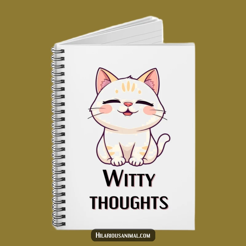 Funny Laughing Cat Notebook: Feline Journal, Hilarious Pages, Perfect Gift