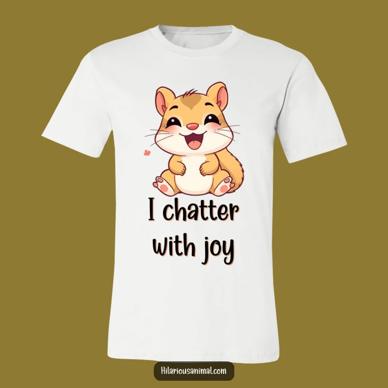 Funny Delighted Squirrel T-Shirt - Giggling Fun, Hilarious Gift Idea