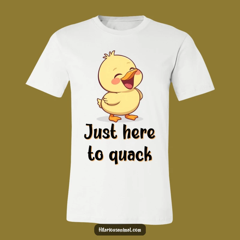 Funny Duckling T-Shirt: Hearty Laughing Bird Tee, An Awesome Funny Gift!