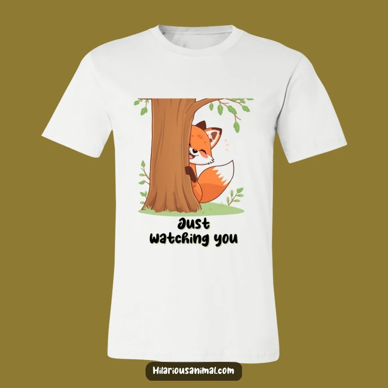 Funny Fox T-Shirt: Playful Giggling Woodland Creature Tee, Great Funny Gift