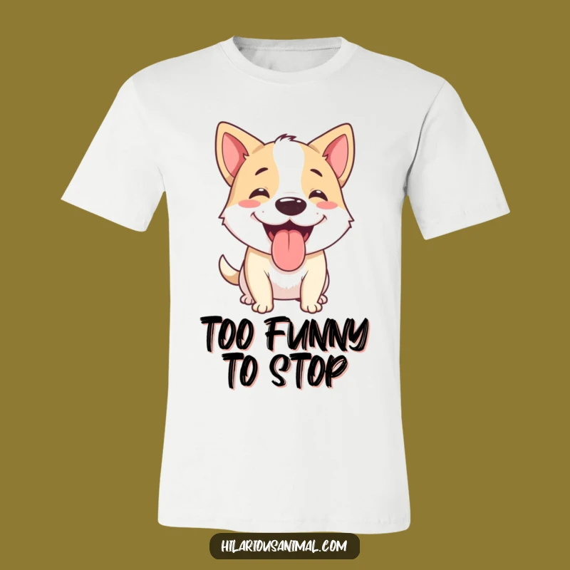 Funny Happy Dog Panting T-Shirt - Hilarious Gift for Dog Enthusiasts