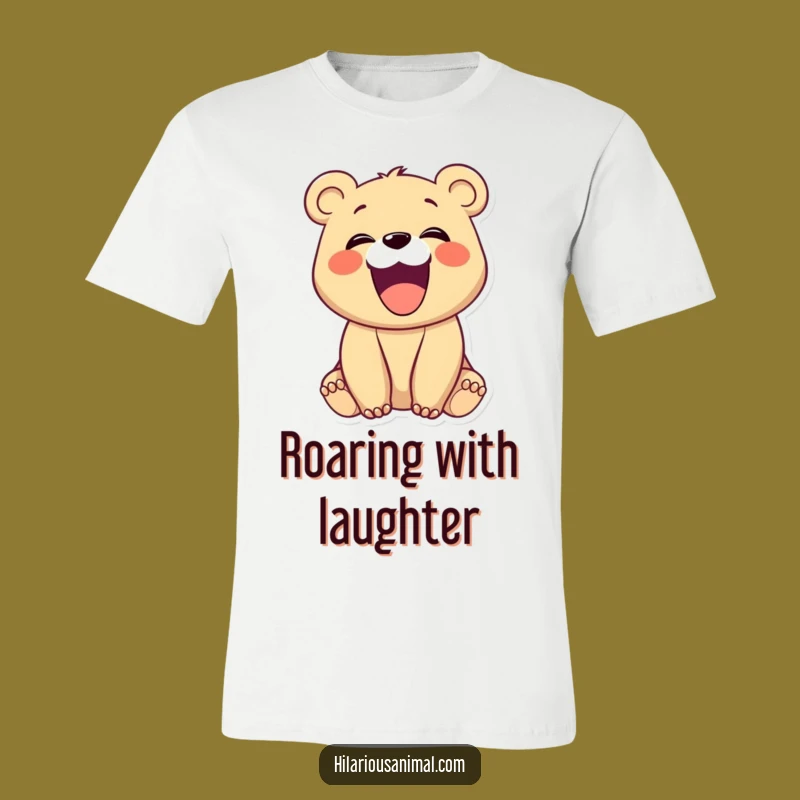 Funny Laughing Bear Cub Tee: Hearty Cub Giggles, Perfect Funny Gift for All Ages