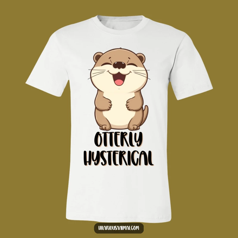 Funny Laughing Otter T-Shirt: Hilarious Animal Tee for Joyful Souls