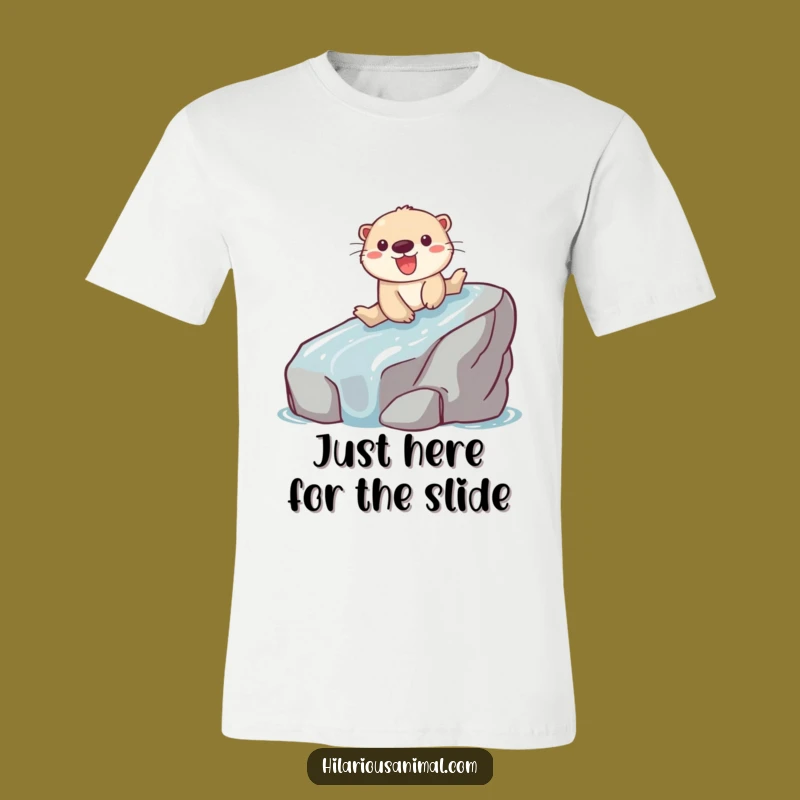 Funny Otter Sliding T-Shirt: Wear Your Playful Spirit