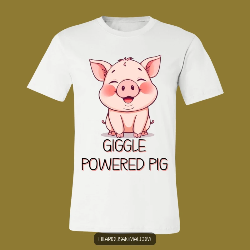 Funny Piglet T-Shirt - Cheerful Snorting Piggy Tee, Perfect Comical Gift