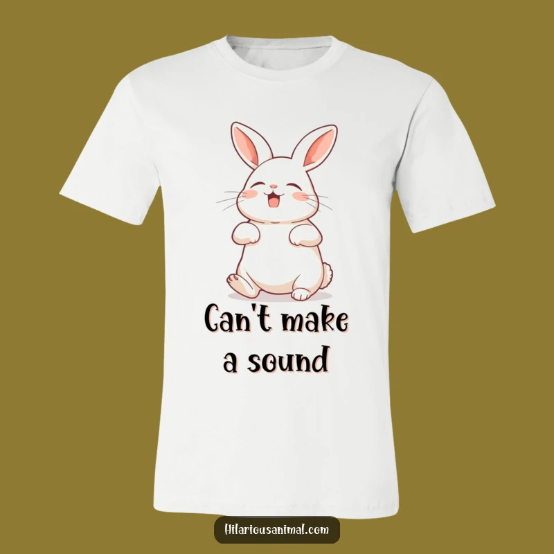 Funny Rabbit Exposed Belly T-Shirt - Hilarious Gift for Bunny Fans