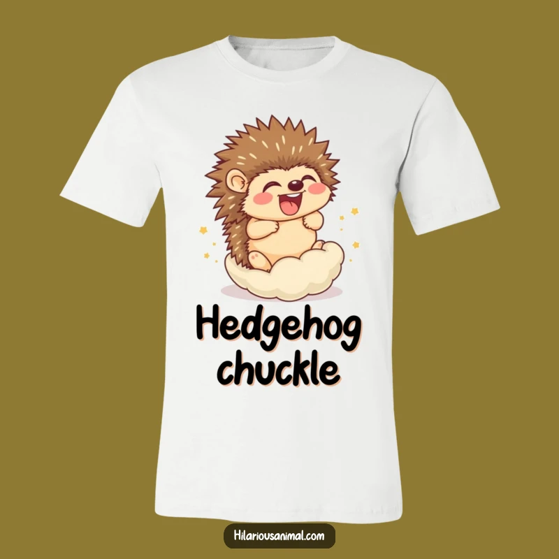 Funny Hedgehog Cub Rolling T-Shirt: Wear Your Laughter with This Hilarious Tee