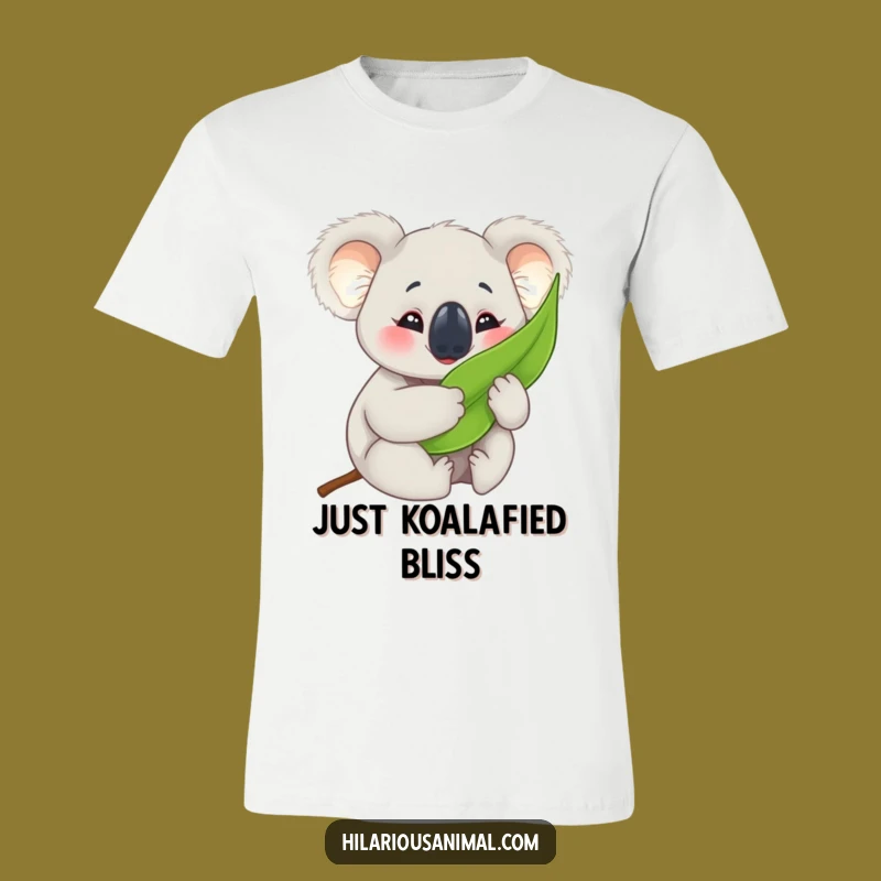 Funny Koala Cub T-Shirt: Wear Your Blissful Eucalyptus Hugs with Joy!