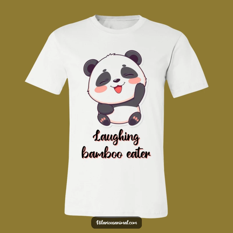 Funny Panda Cub Laughing T-Shirt: Wear Your Joy with This Hilarious Tee