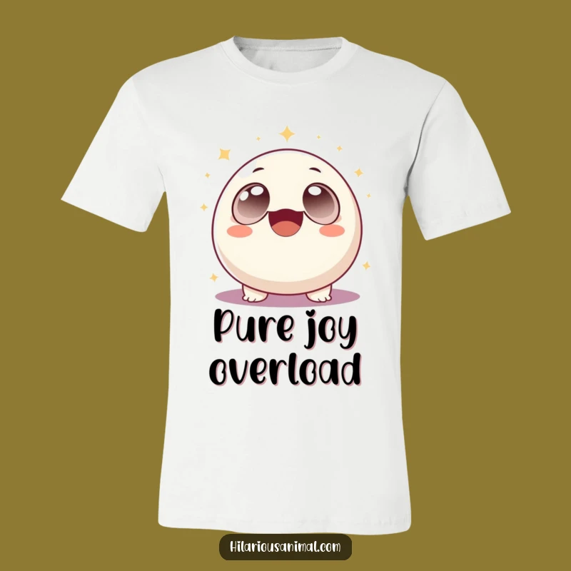 Funny Sparkle Laugh Tee: Cheerful Creature's Uncontrollable Giggles, Perfect Funny Gift