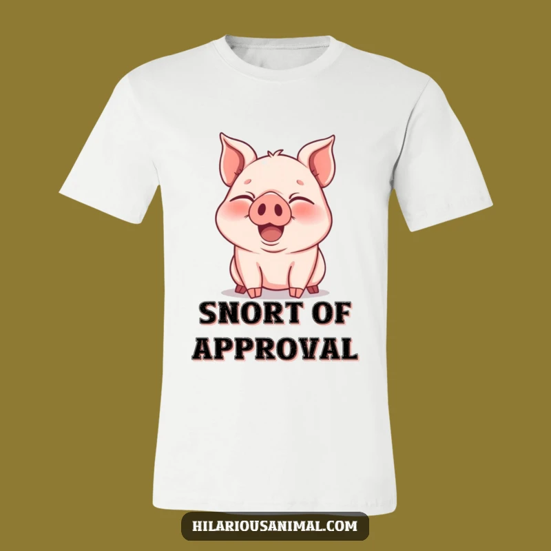 Funny Piglet Laughter T-Shirt: Wear Your Joyful Snorts!