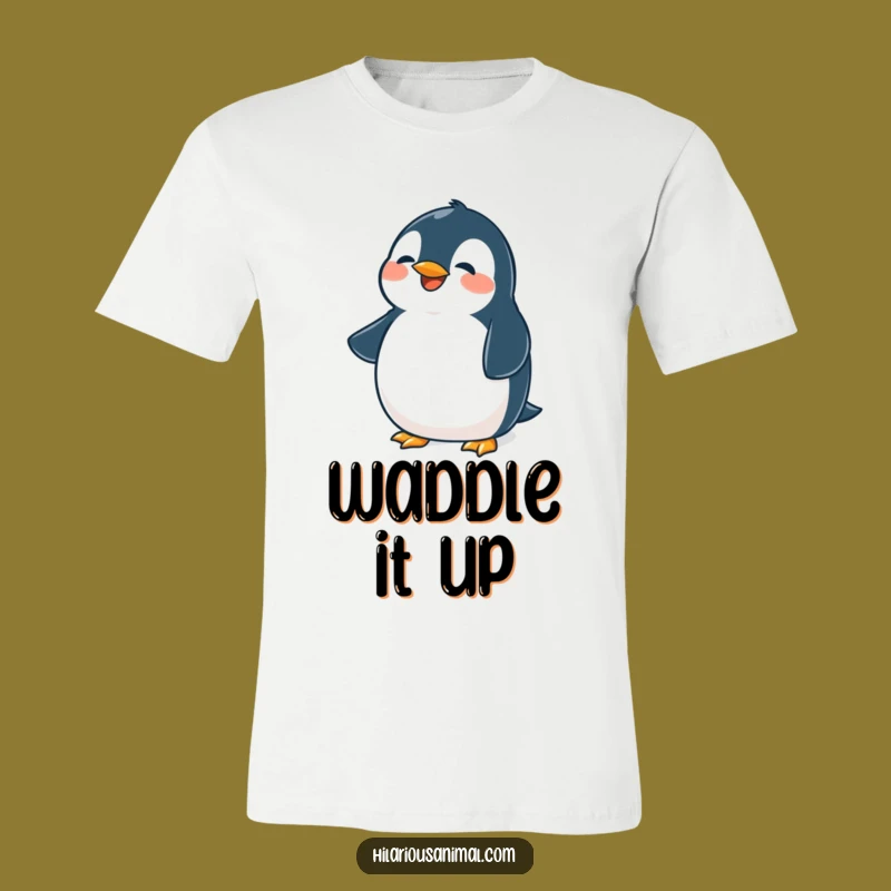 Funny Penguin T-Shirt: Belly Laughing Bird Tee, Your Go-To Funny Gift!