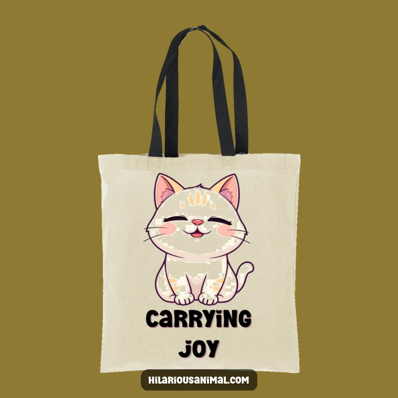 Funny Laughing Cat Tote Bag: Feline Fun, Hilarious Carry-All, Perfect Gift