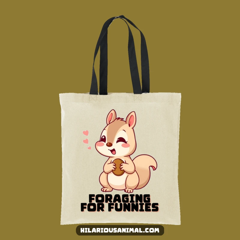 Funny Squirrel Amused Nut Tote Bag - Stylish & Hilarious Nature Gift